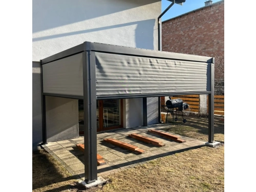 Pergola Mirador Solid 80 3x4 z roletą 3 i 4 m